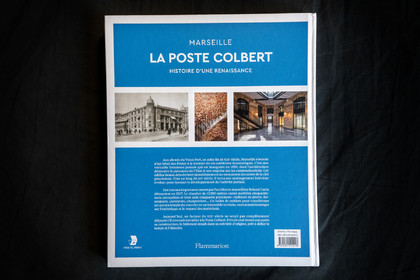Ouvrage La Poste Colbert Histoire d'une renaissance, éditions Flammarion 4ème de couverture.