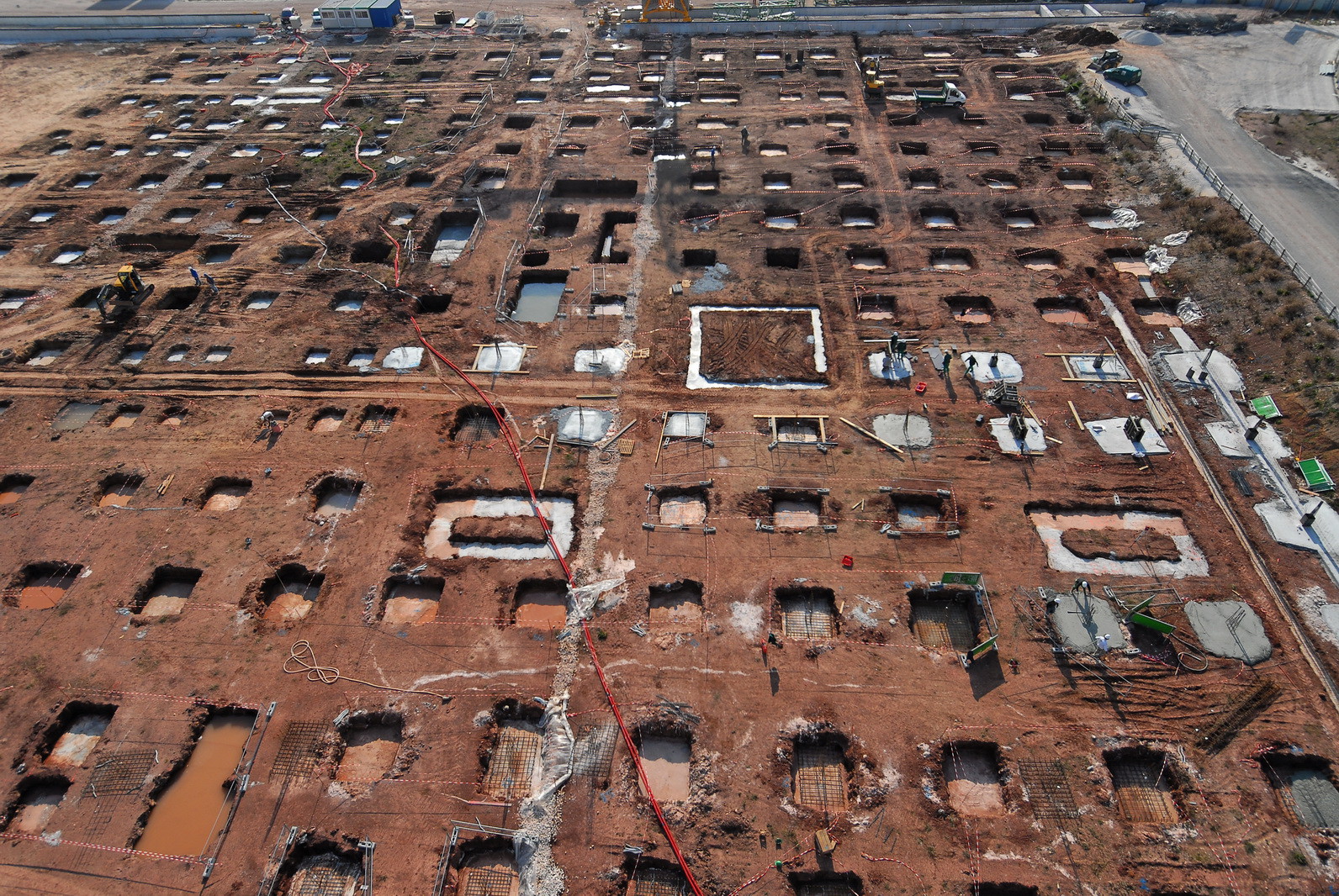 Chantier de l'hopital Sainte-Musse, Toulon février 2008