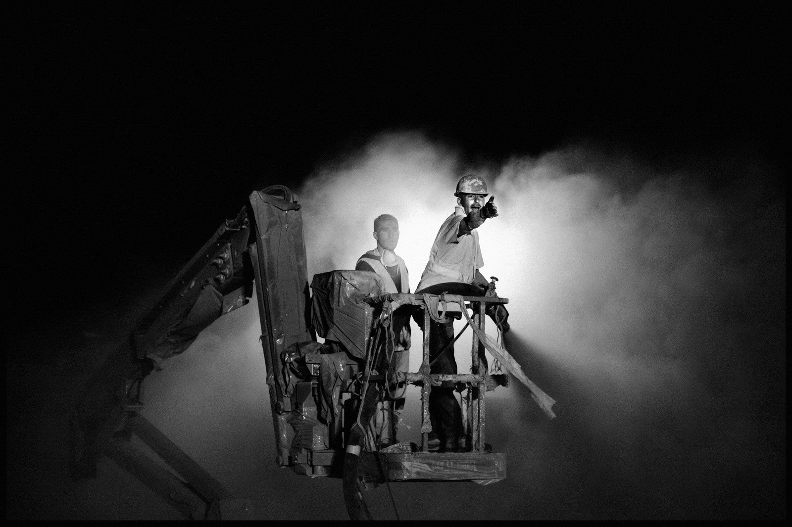 Entretien du canal de Marseille pour l'entreprise Gagneraud, octobre 2009.