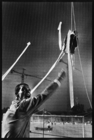 Un membre des Ultras lors du match contre Paris -saison 1996 1997