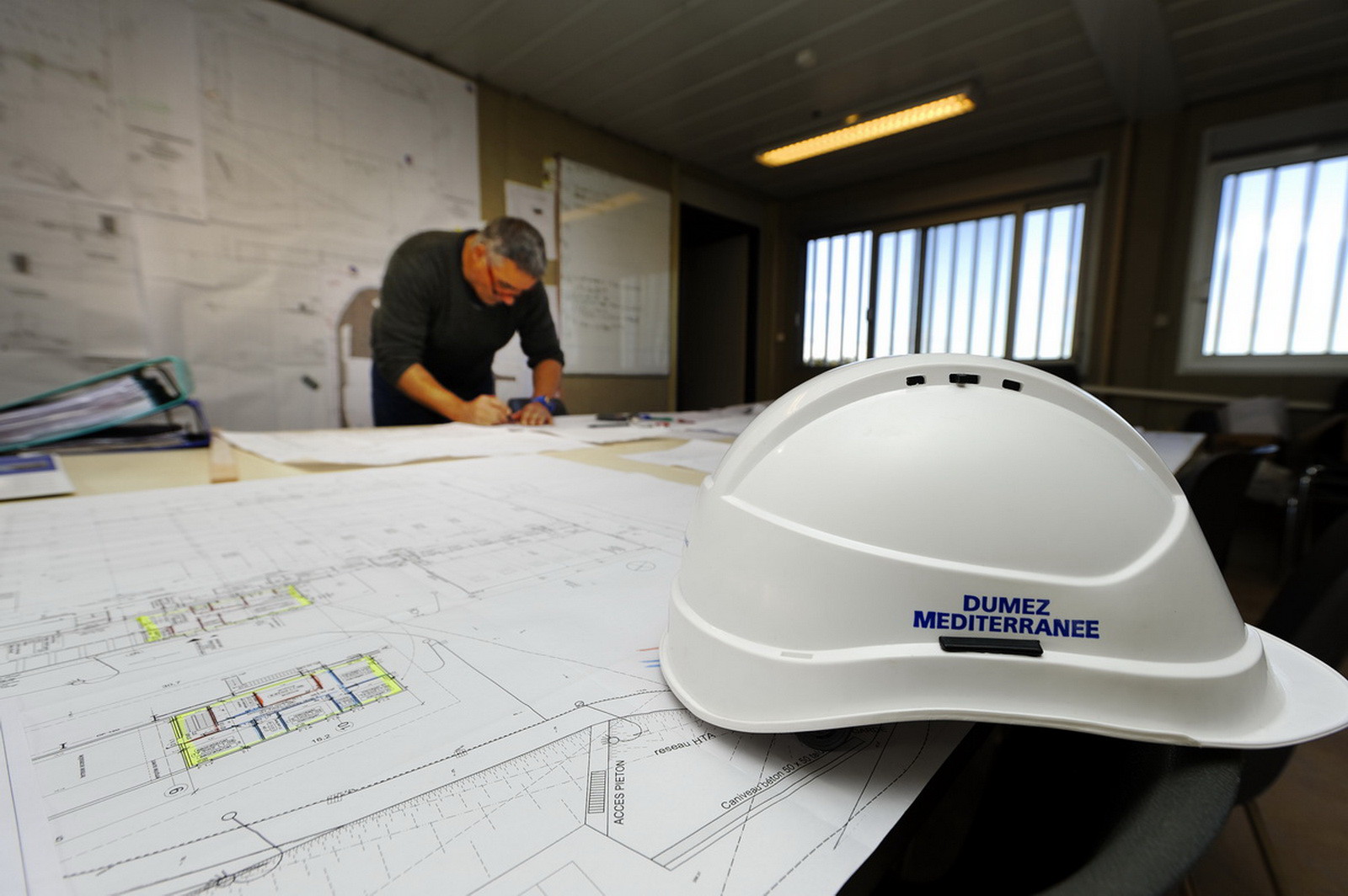 Dumez Méditerranée, groupe Vinci. Opération des entrepôts d'ITER, Saint-Paul-Lez-Durance (13) 2015